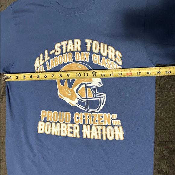 Winnipeg Blue Bombers CFL Labour Day Classic All-Star Tour Bomber Nation Shirt. - Picture 5 of 5